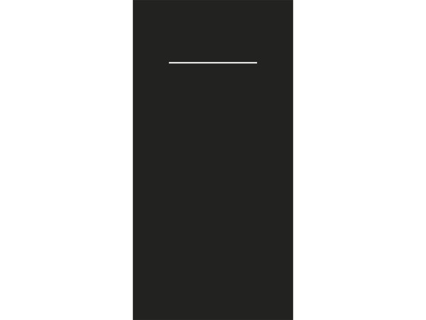 Bestecktasche schwarz, 40 x 40 cm, 1/8, 4 x 75 Stück