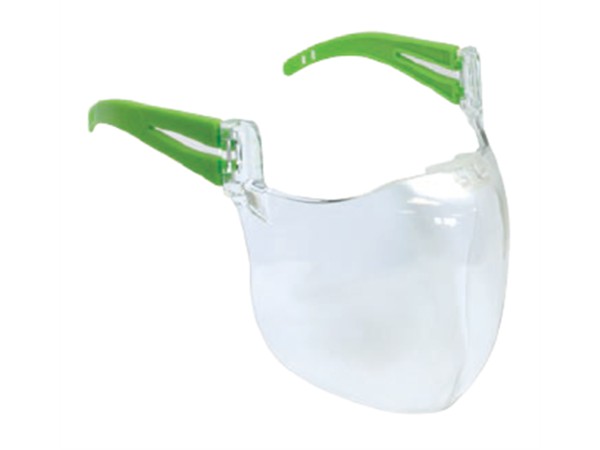 Transparenter Mund- und Nasenschutz, aus Polycarbonat, mit Anti-Beschlag-