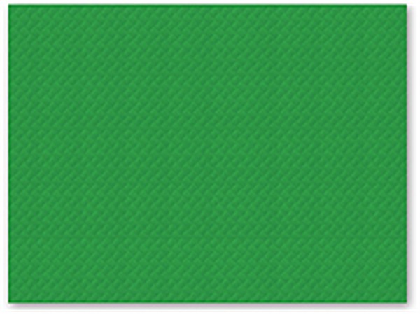 Tischset 1-lagig, 30 x 40 cm, grün geprägt, gerader Rand