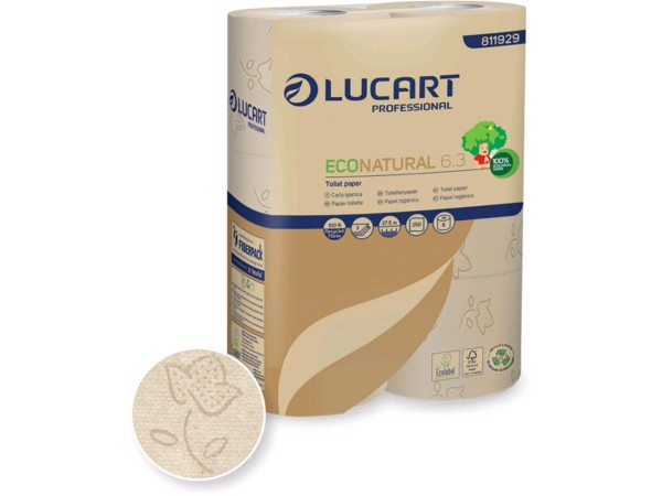 WC-Papier ECO Natural, 3-lagig, 250 Blatt