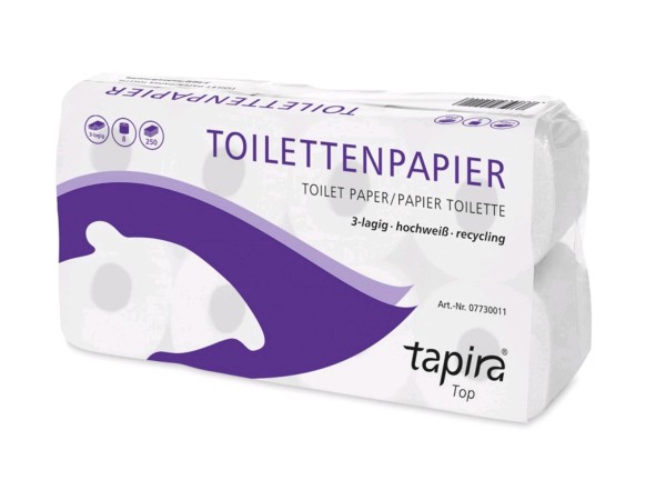 WC-Papier 3-lagig TAPIRA Plus, 1 x 72 Rollen