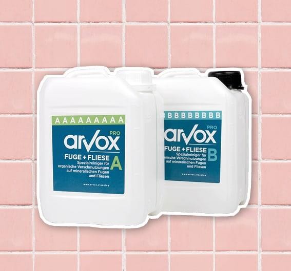Spezialreiniger Arvox Pro Fugen+Fliesen 2-Komponenten-Reiniger (2 x 2.5 Liter)