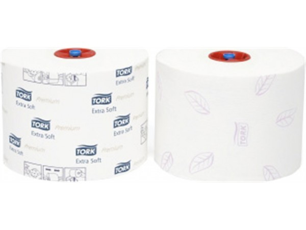 WC-Papier Tork Compact, Tissue hochweiss (T6), 3-lagig, 9.9 cm x 70 lfm, unperf.