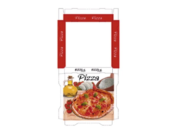 Pizzakarton 50 x 50 x 5 cm Qualität Kraft 1209, Neutraldruck