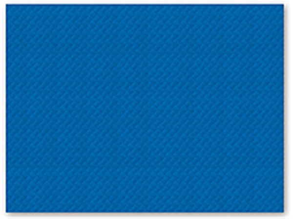 Tischset 1-lagig, 30 x 40 cm, blau geprägt, gerader Rand