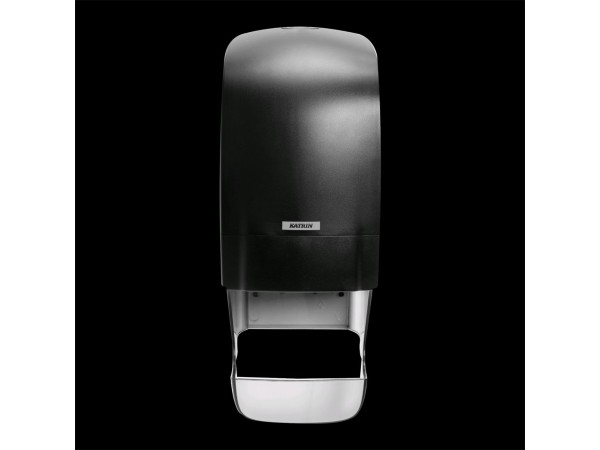 WC-Papier Spender Katrin, Kunststoff schwarz, 402 x 154 x 174 mm, für