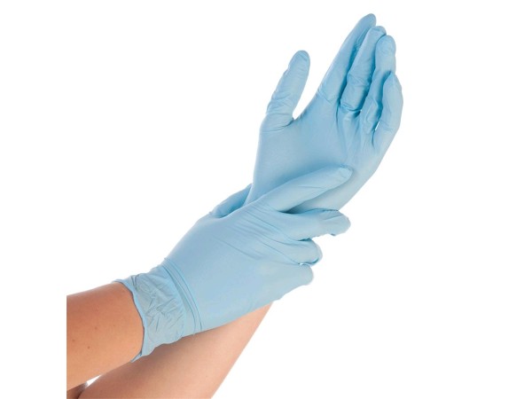 Nitril-Handschuhe Grösse M, blau, puderfrei 10 x 100 Stck