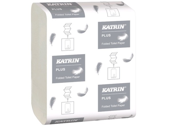 Einzelblatt-Toilettenpapier, Katrin Premium, weiss, 9.9 x 25.5 cm, 2-lagig,