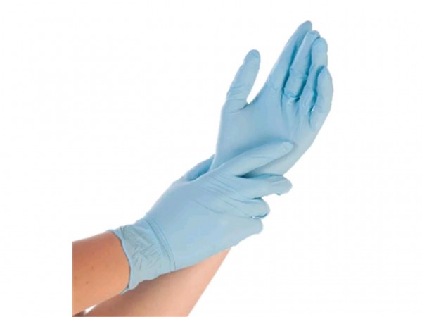 Nitril-Handschuhe Grösse L, blau, puderfrei 10 x 100 Stck