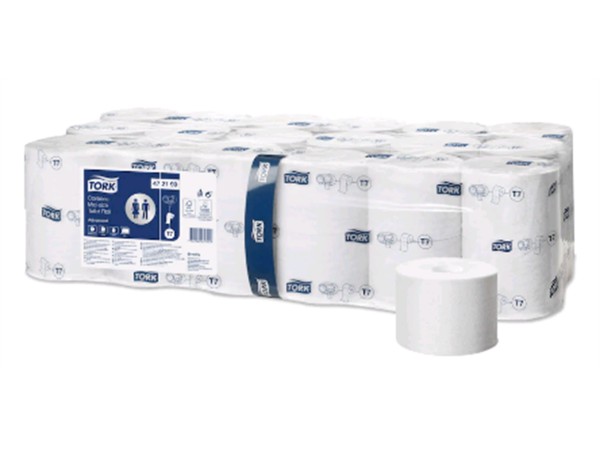 WC-Papier Tork Midi Advanced, hülsenlos Tissue, (T7), 2-lagig, 9.3 x 11.5 cm
